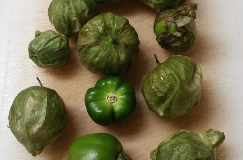 These are the tomatillos that were in the bag.