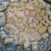 Here is some of the gnocchi before it was put on a lined tray and placed in the freezer.