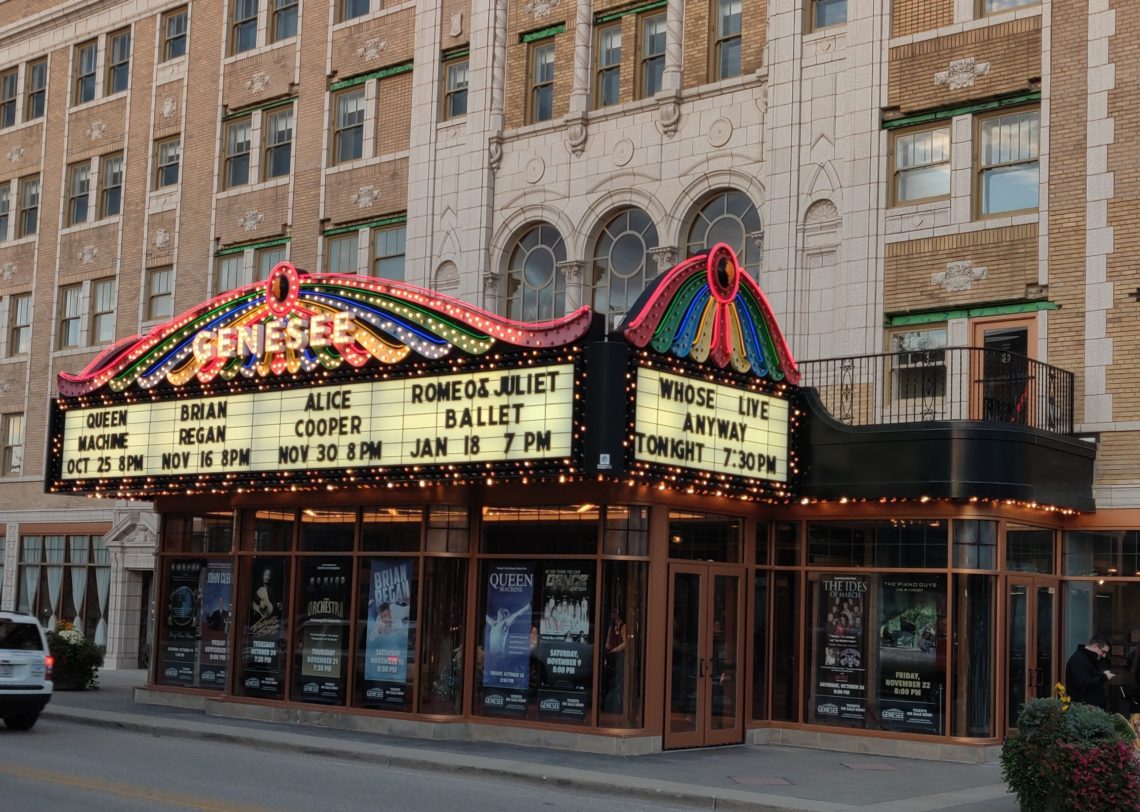 The show we came to see was on the marquee, too.