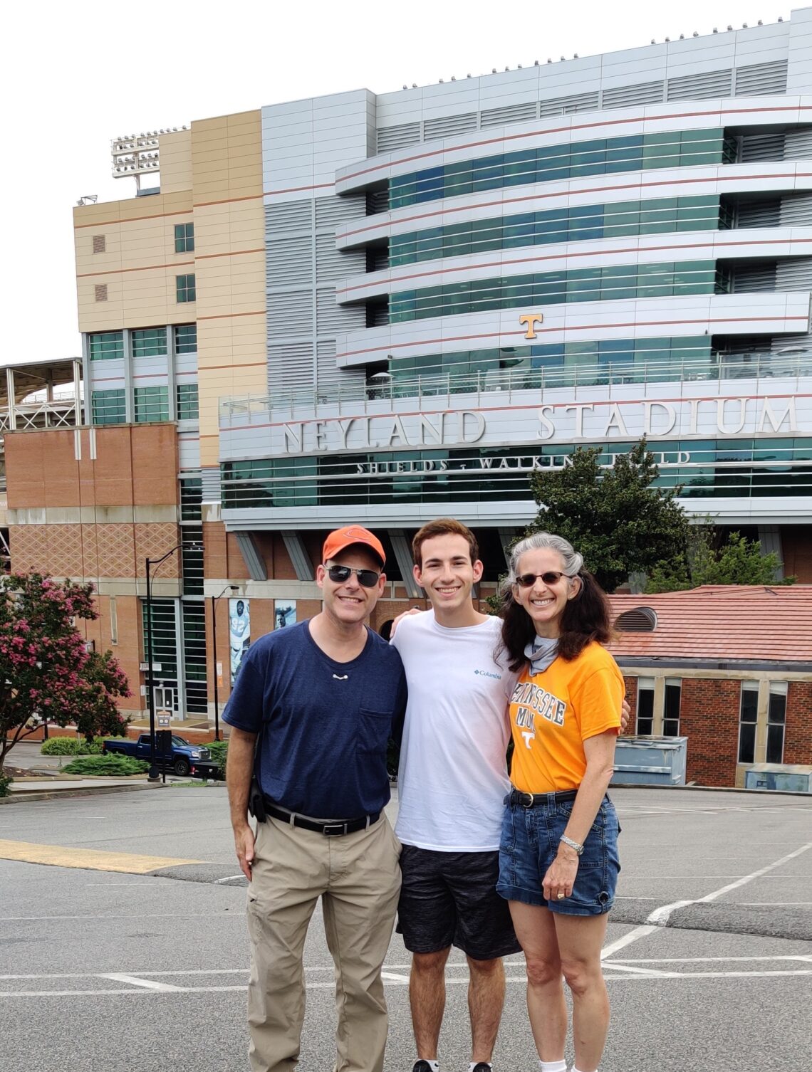 Our last day together in front of Neyland Stadium at the University of Tennessee in Knoxville. We are going to miss him, but I think he will have a great year!