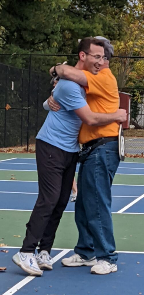 This is what I love to see after some friendly pickleball competition.