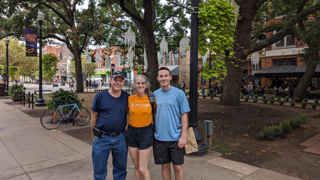 My son was getting annoyed with taking photos, but, too bad.  This was taken outside the restaurant at Market Square.